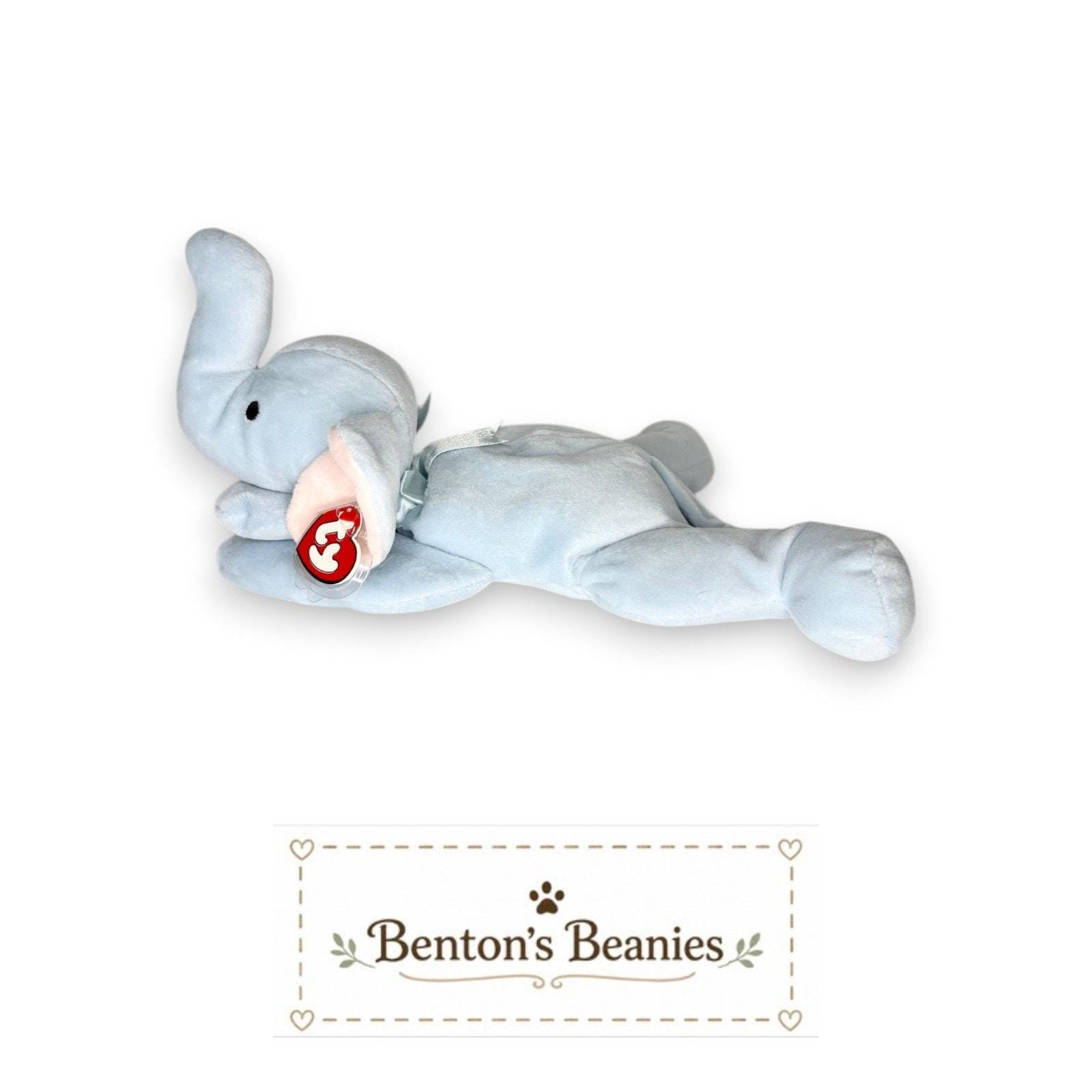 Squirt the Elephant TY Pillow Pal | Gentle Giant | Mint Heart Tag