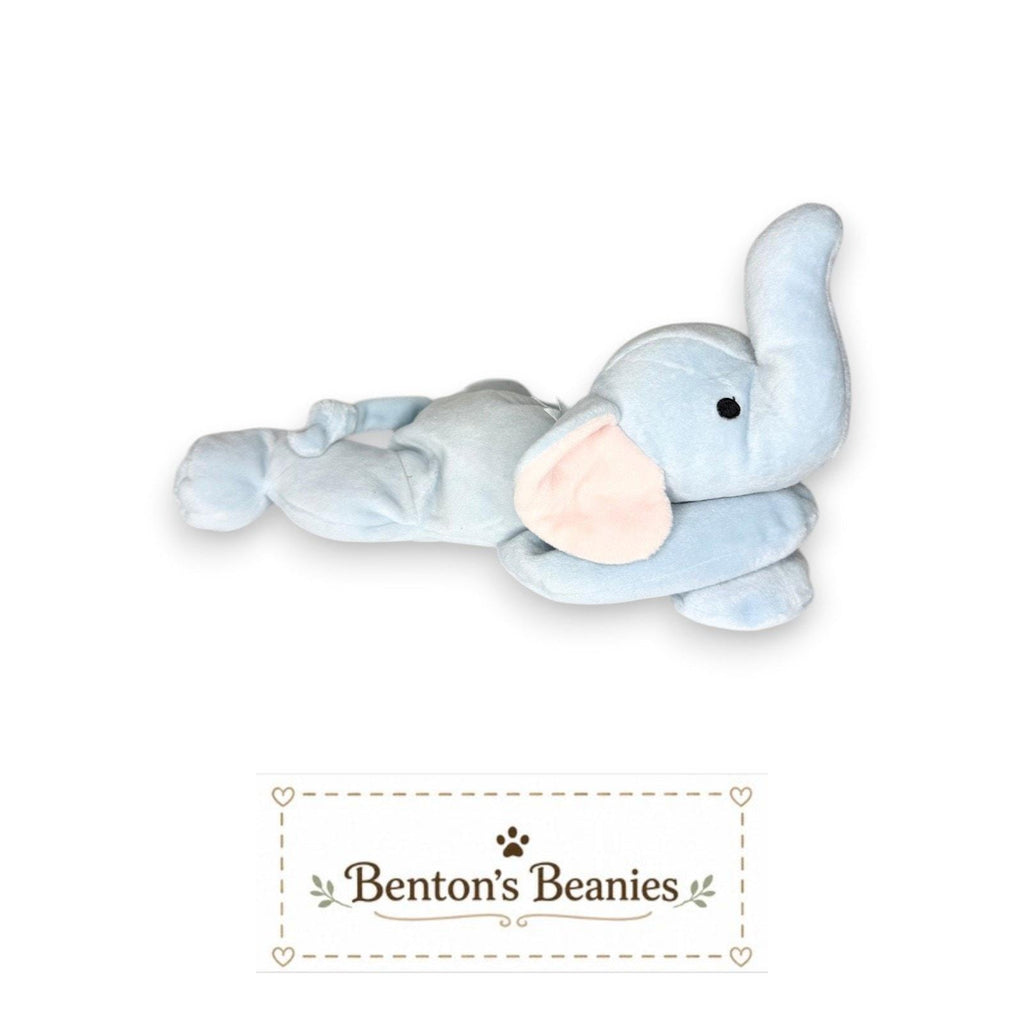 Squirt the Elephant TY Pillow Pal | Gentle Giant | Mint Heart Tag