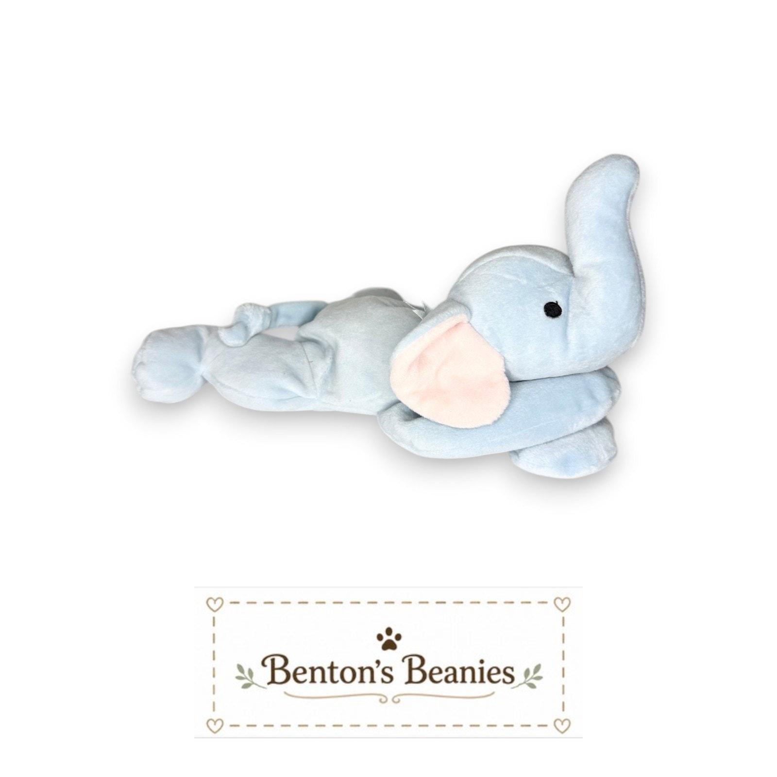Squirt the Elephant TY Pillow Pal | Gentle Giant | Mint Heart Tag