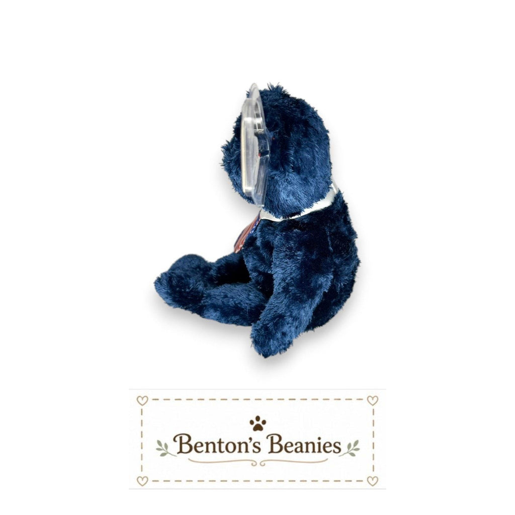 Pops the Bear TY Beanie Baby | Mint Heart & Tush Tag