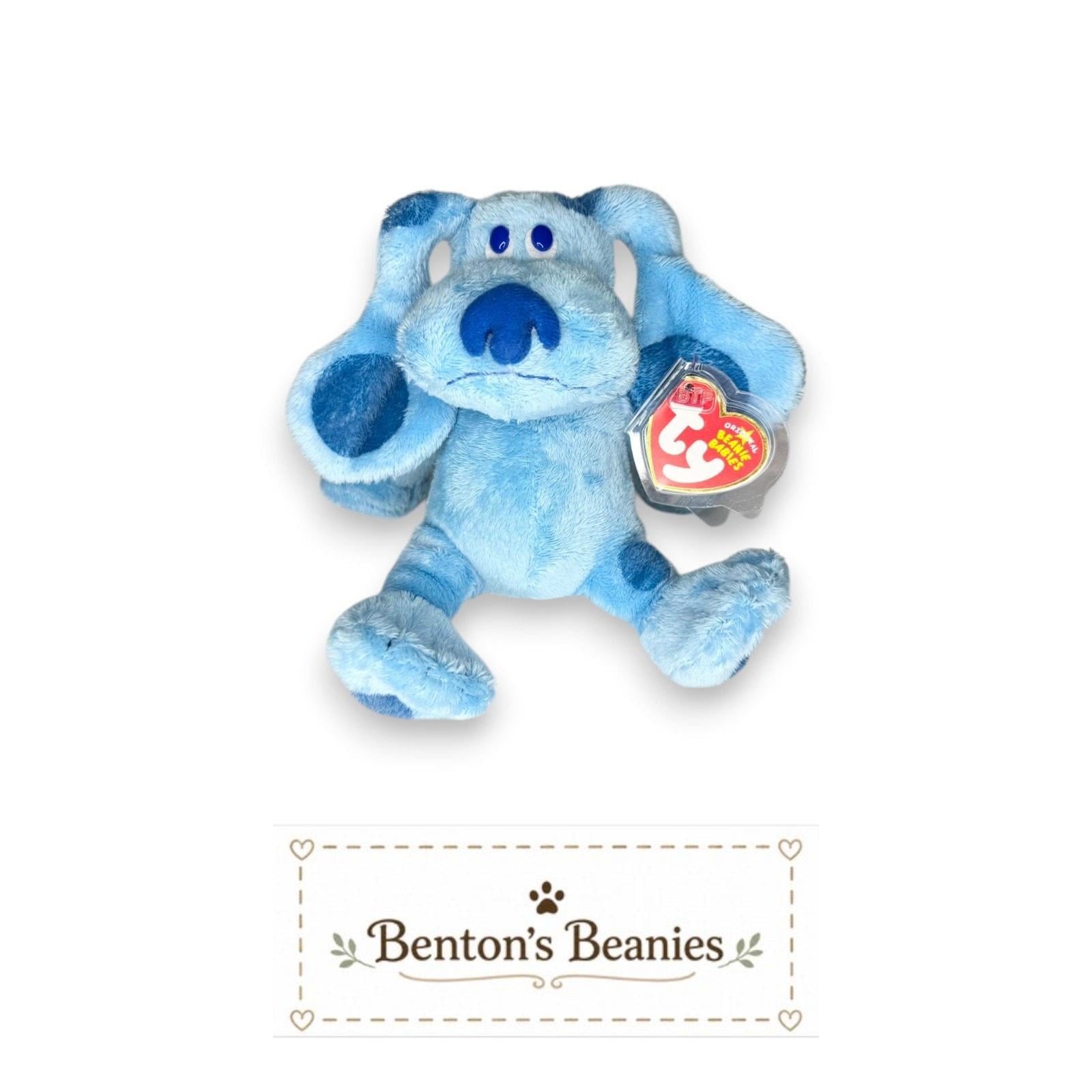Blue | Blue's Clues TY Beanie Baby | Mint Heart & Tush Tag
