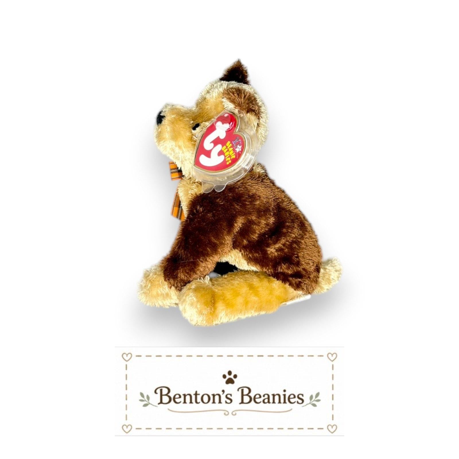 Fidget the Dog TY Beanie Baby | Mint Heart & Tush Tag'