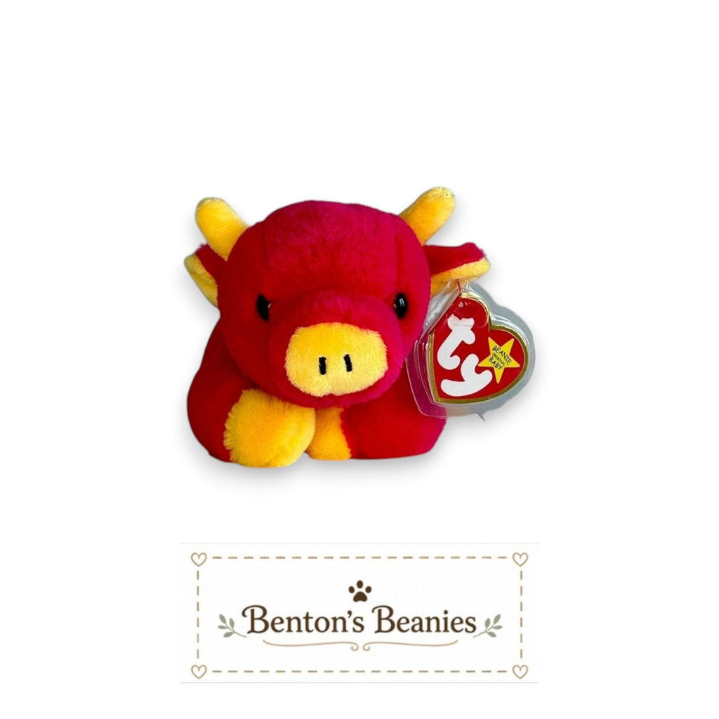 Snort II the Bull TY Beanie Baby | Mint Heart/Tush Tag NEW