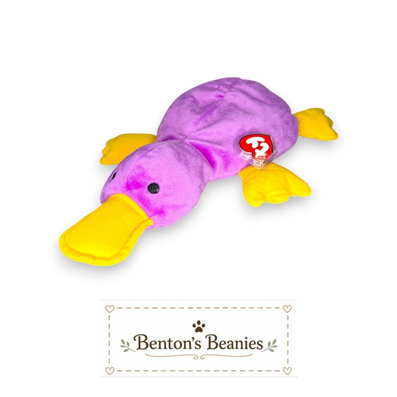 Paddles the Platypus TY Pillow Pal | Mint Heart & Tush Tag