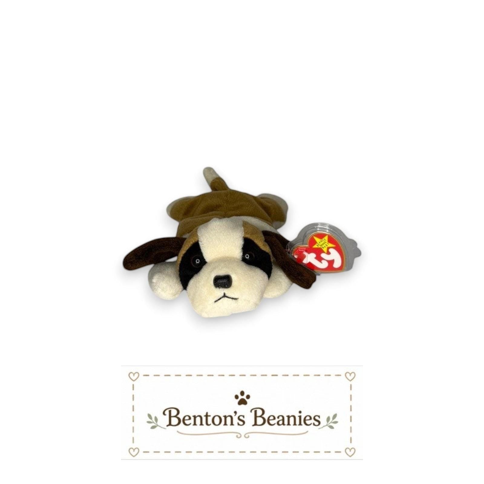 Bernie the Bernard TY Beanie Baby | Mint Heart & Tush Tag