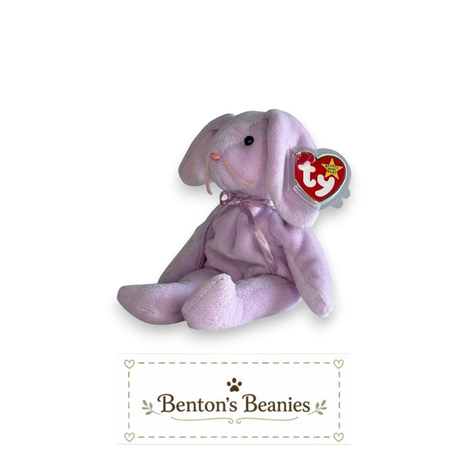 Floppity the Rabbit TY Beanie Baby | Mint Heart & Tush Tag
