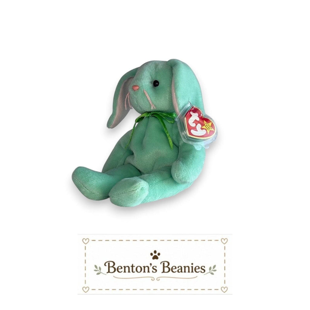 Hippity the Rabbit TY Beanie Baby | Mint Heart & Tush Tags