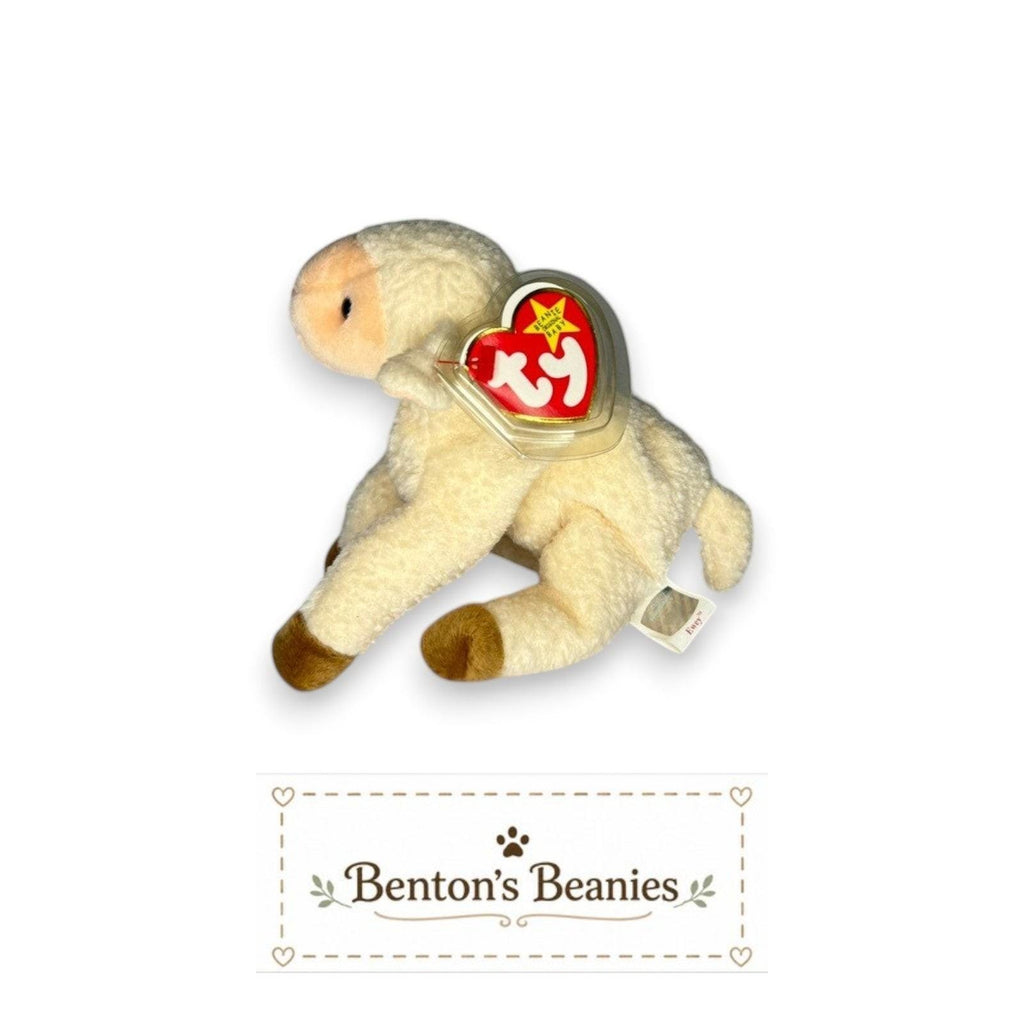 Ewey the Lamb TY Beanie Baby | Mint Heart/Tush Tag