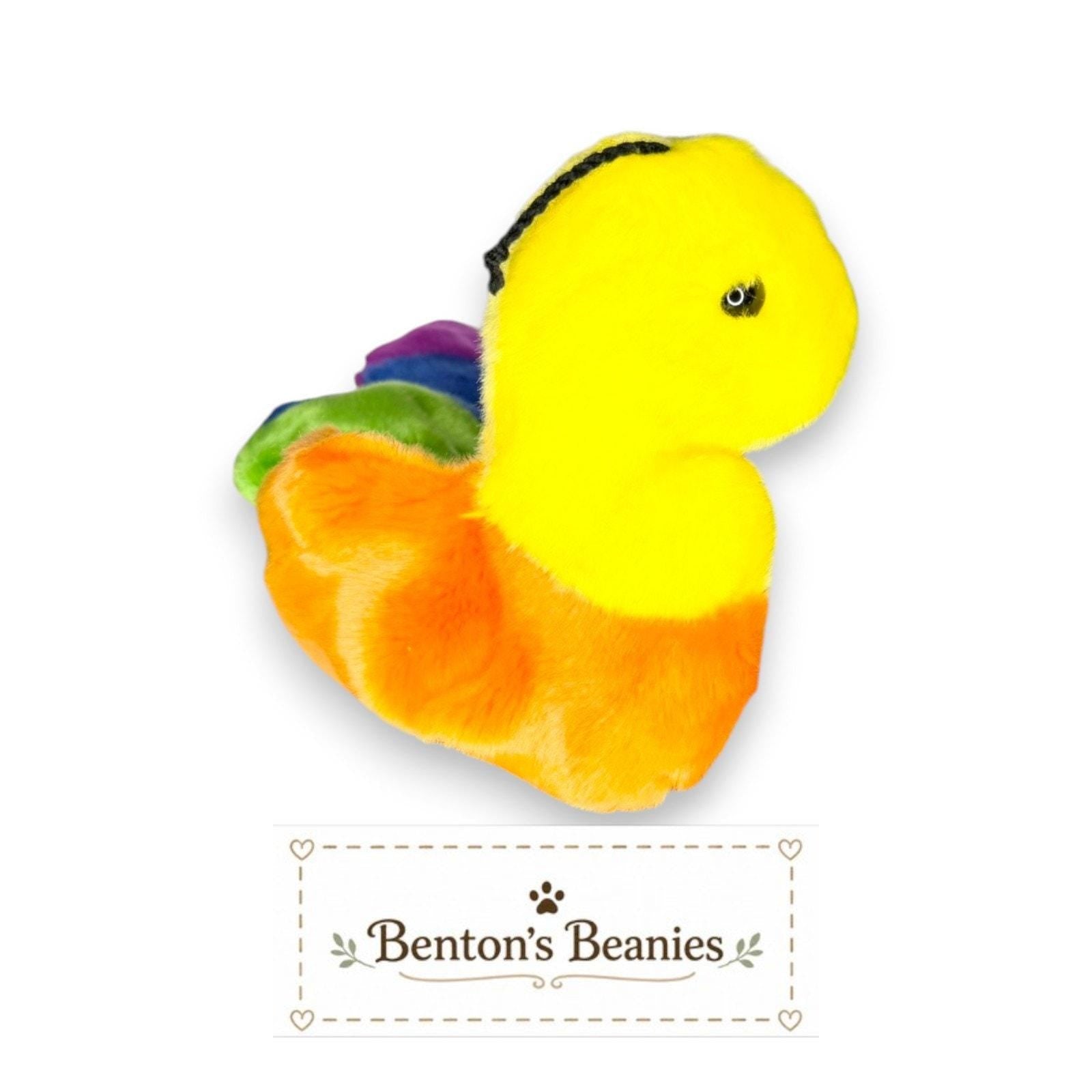 Inch the Worm TY Beanie Buddies | Mint Heart & Tush Tags