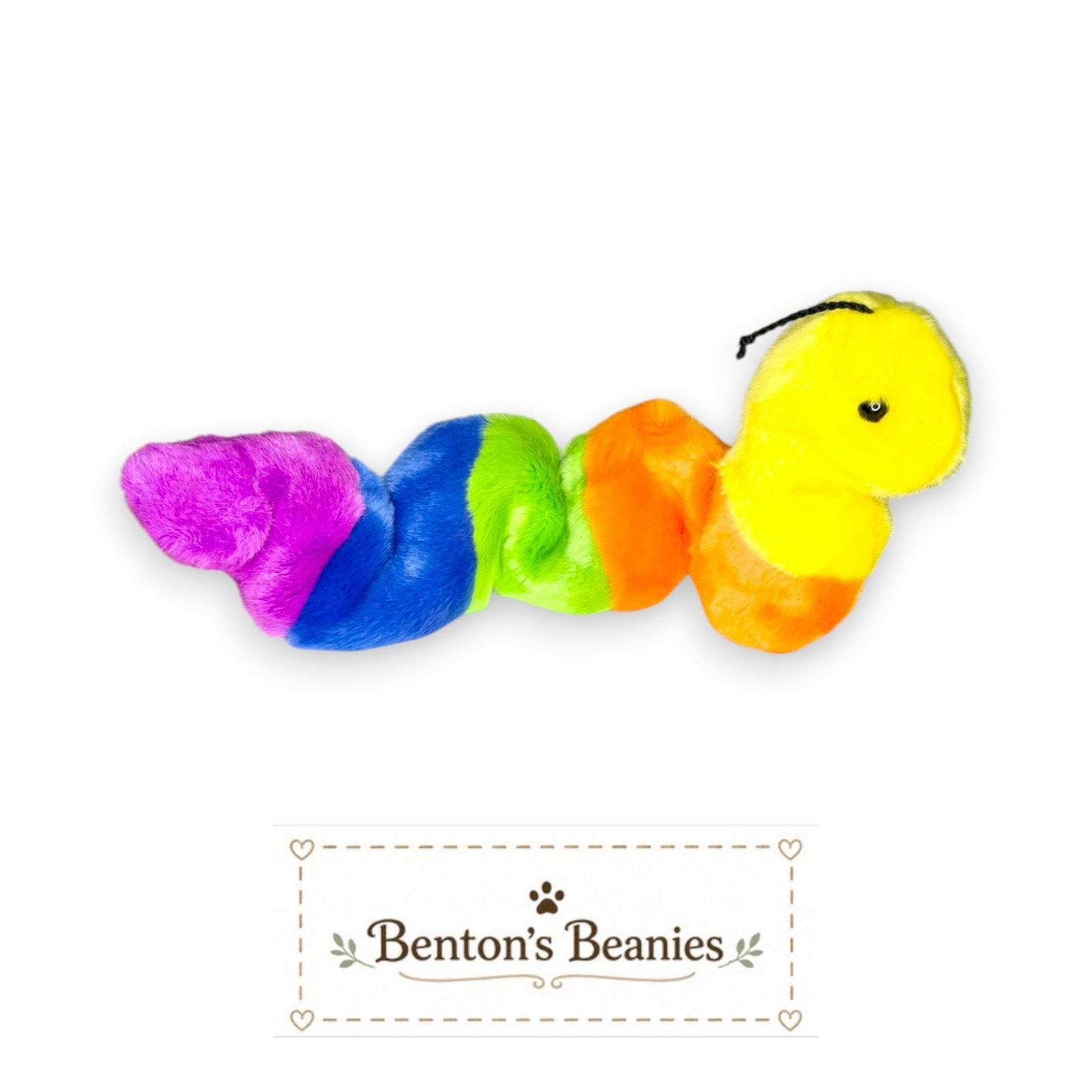Inch the Worm TY Beanie Buddies | Mint Heart & Tush Tags