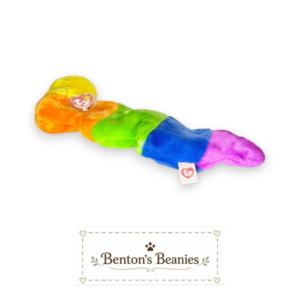 Inch the Worm TY Beanie Buddies | Mint Heart & Tush Tags