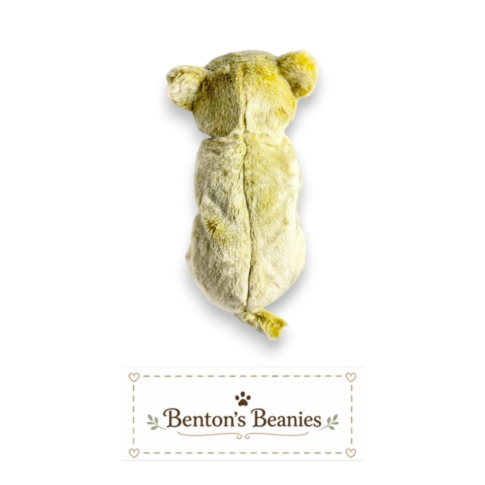 Almond the Bear TY Beanie Buddies | Mint Heart & Tush Tags