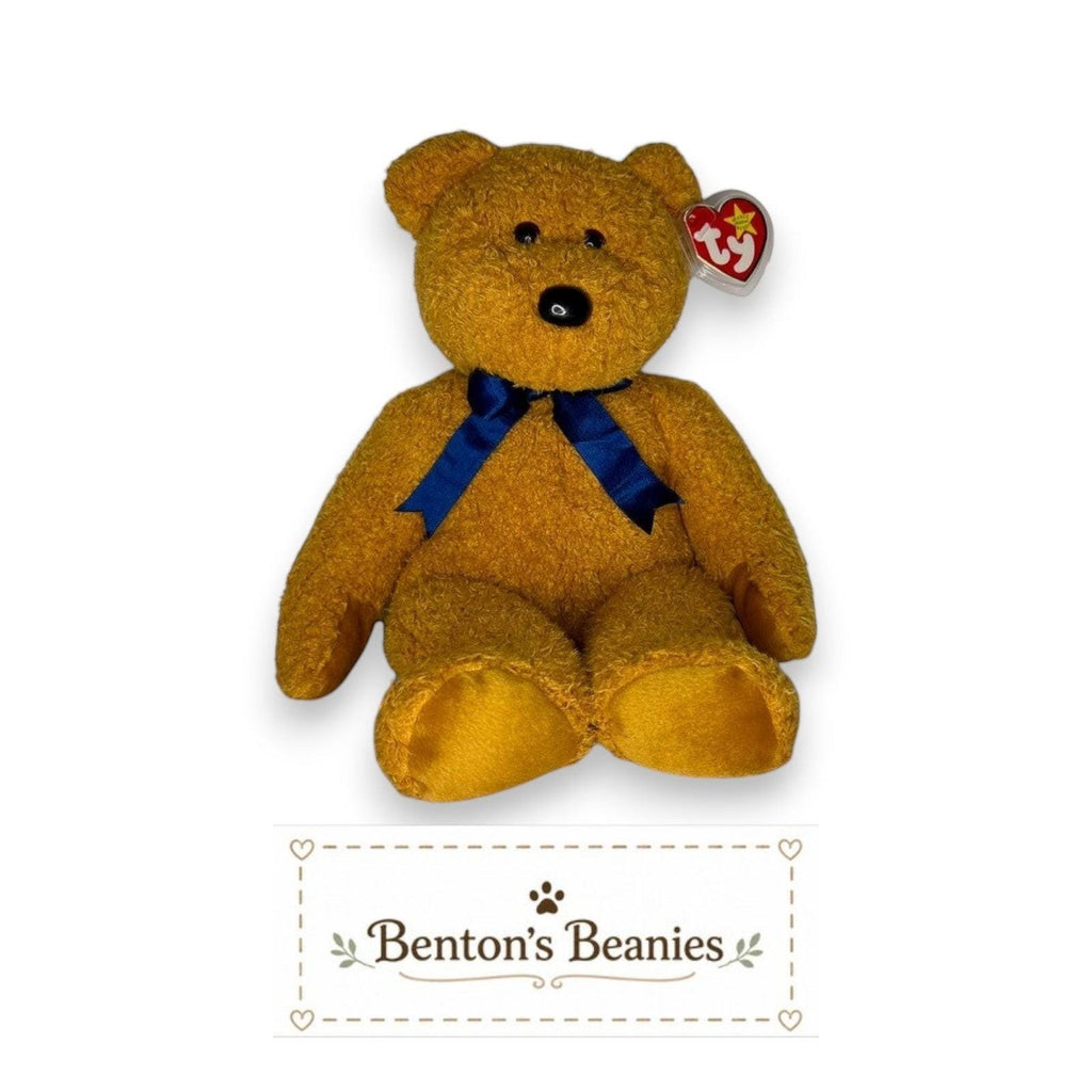 Fuzz the Bear TY Beanie Buddies | Mint Tags