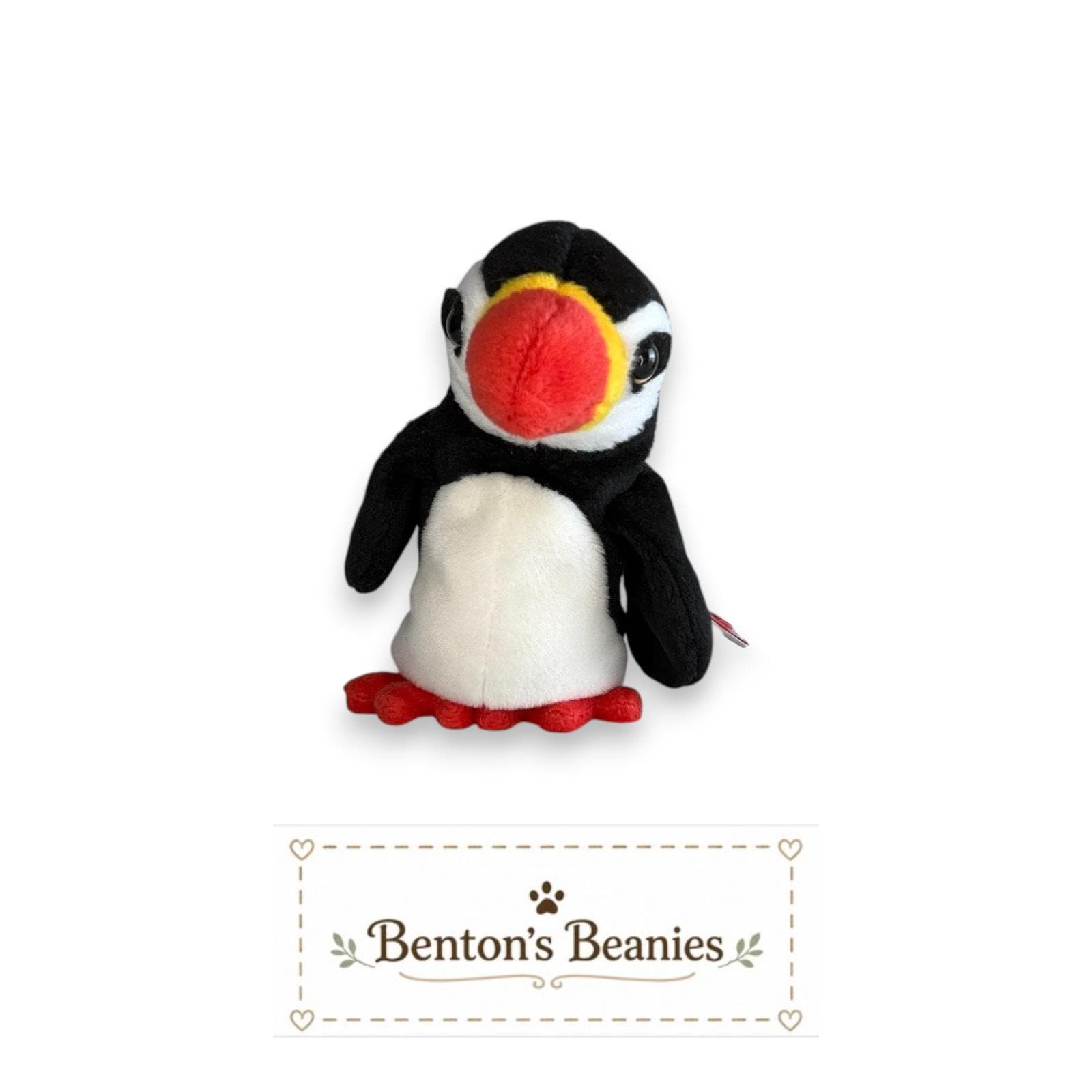 Puffer the Puffin TY Beanie Babies | Mint Heart & Tush Tag