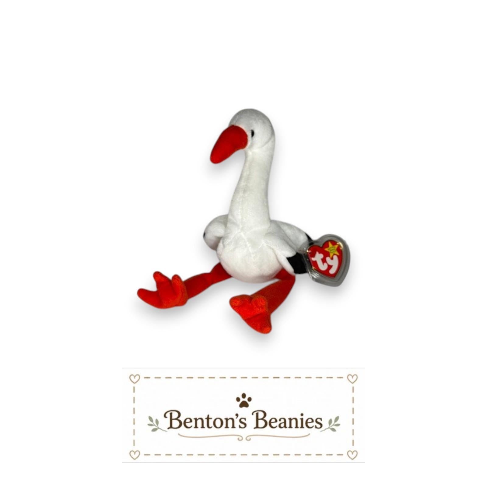 Stilts the Stork TY Beanie Baby | Mint Heart & Tush Tags