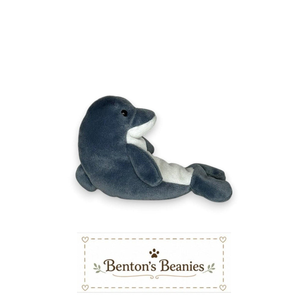 Echo the Dolphin TY Beanie Baby | Mint Heart & Tush Tag