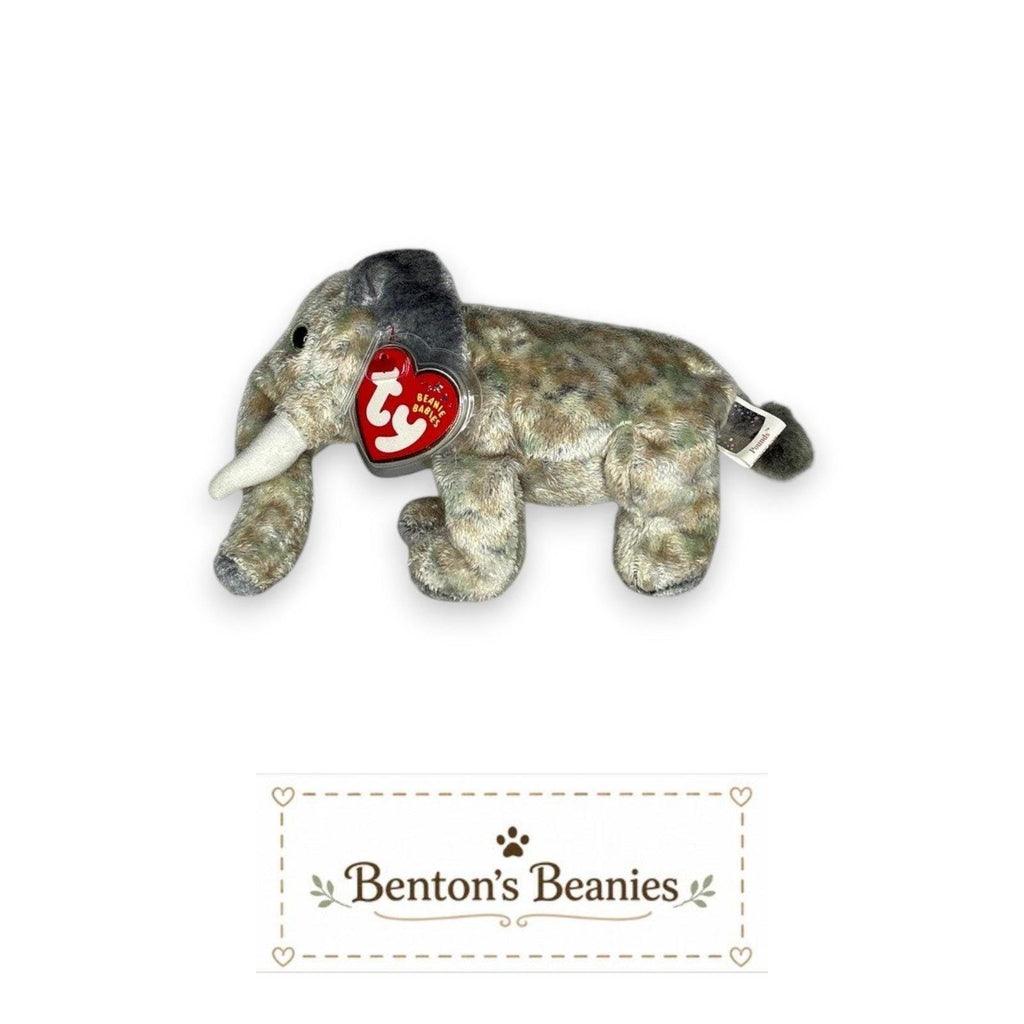 Pounds the Elephant TY Beanie Baby | Mint Heart & Tush Tag