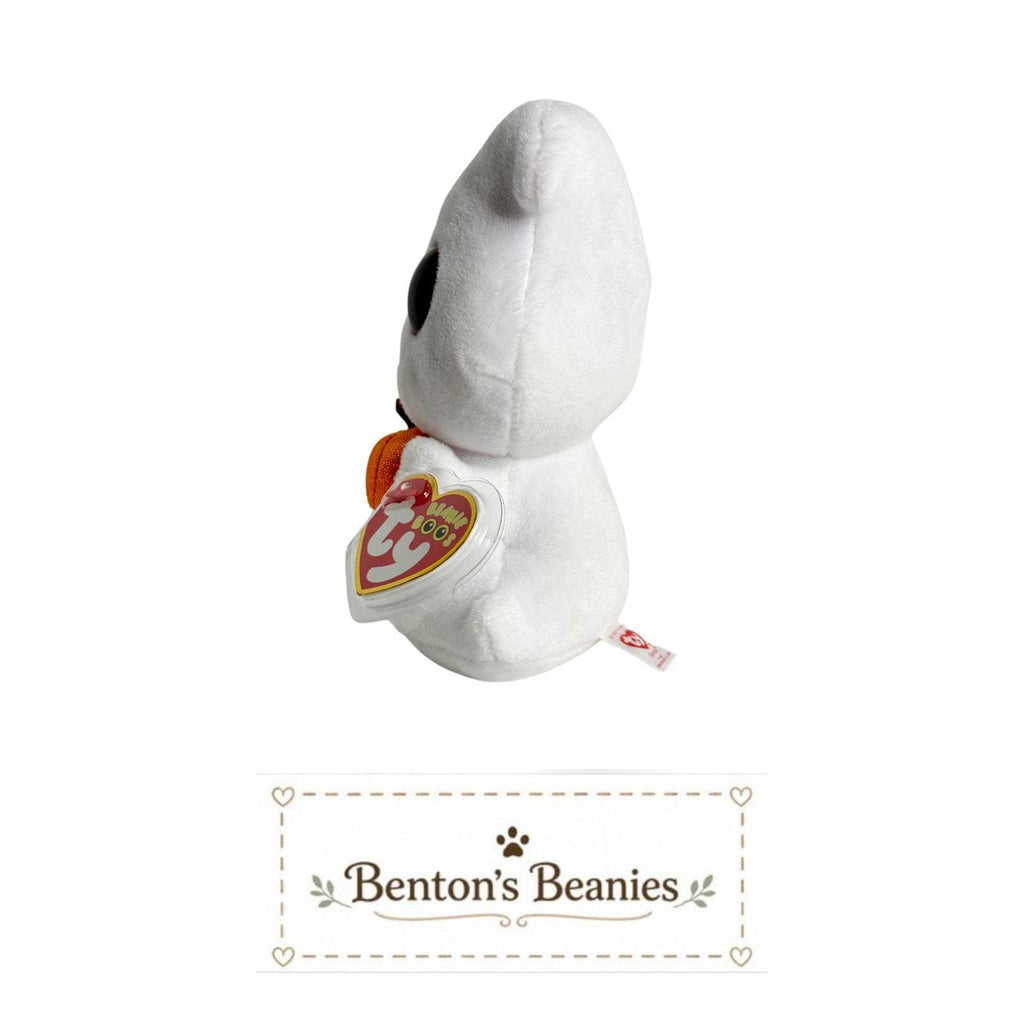 Scream the Ghost TY Beanie Boo | Mint Heart Tags