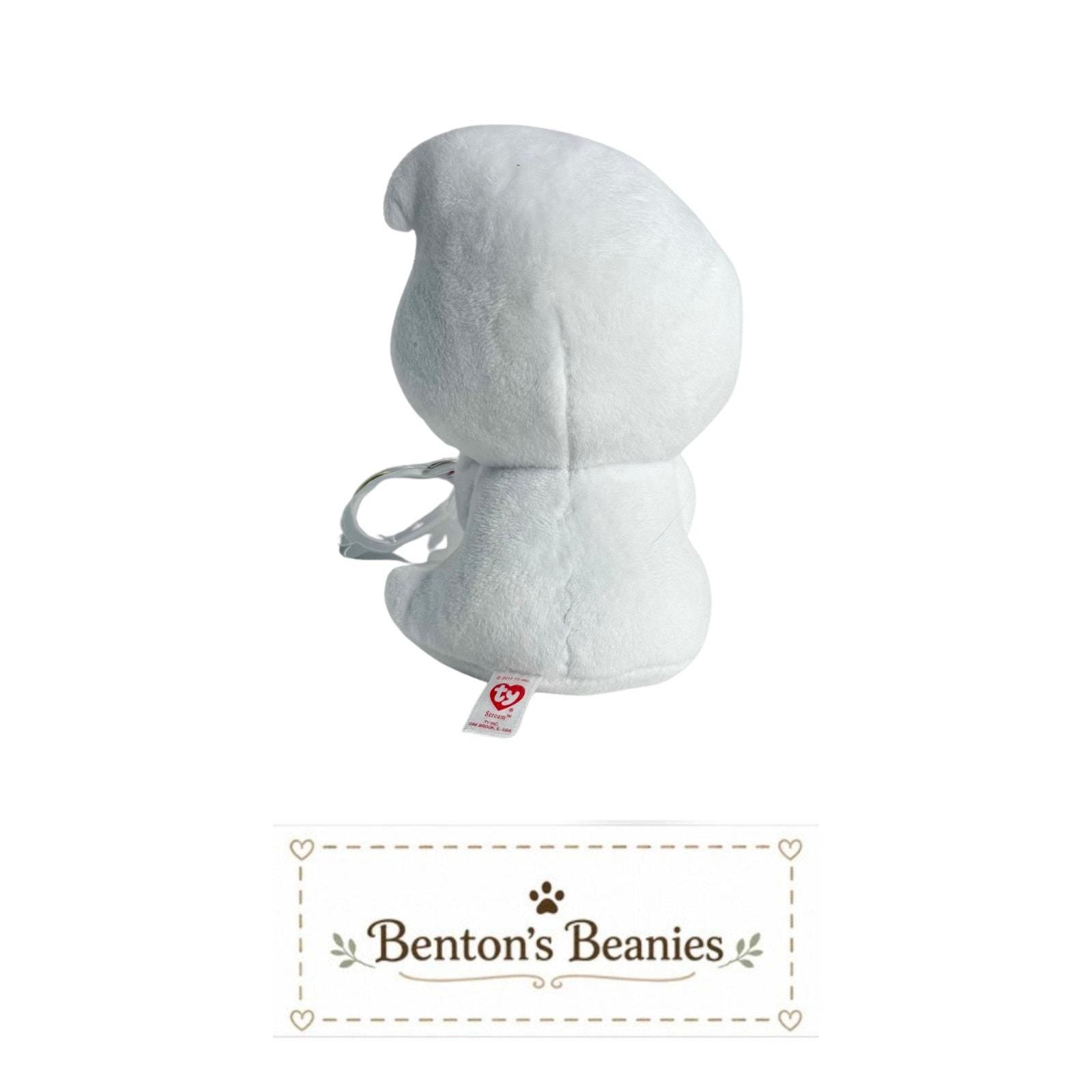 Scream the Ghost TY Beanie Boo | Mint Heart Tags