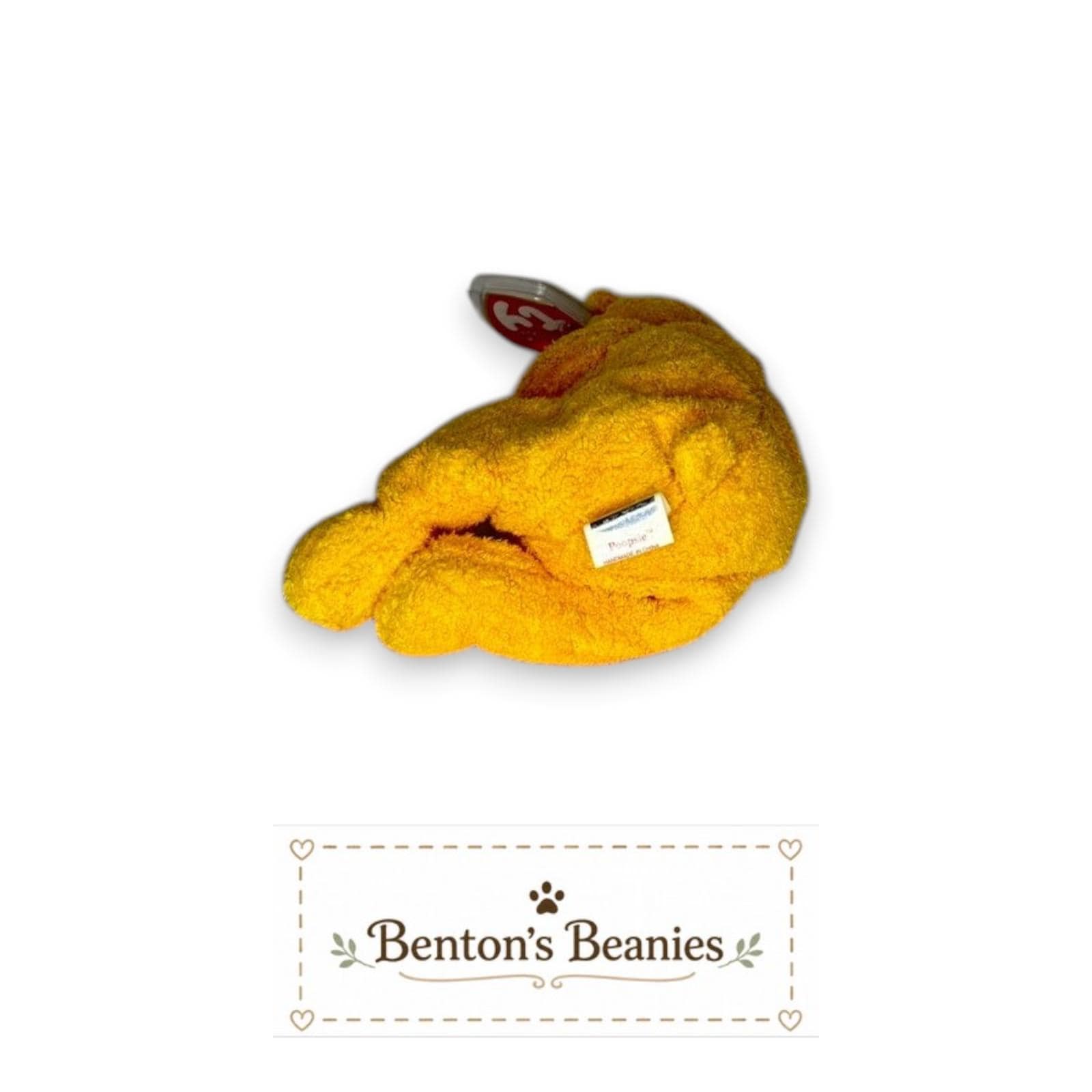 Poopsie the Bear TY Beanie Baby | Mint Heart & Tush Tags
