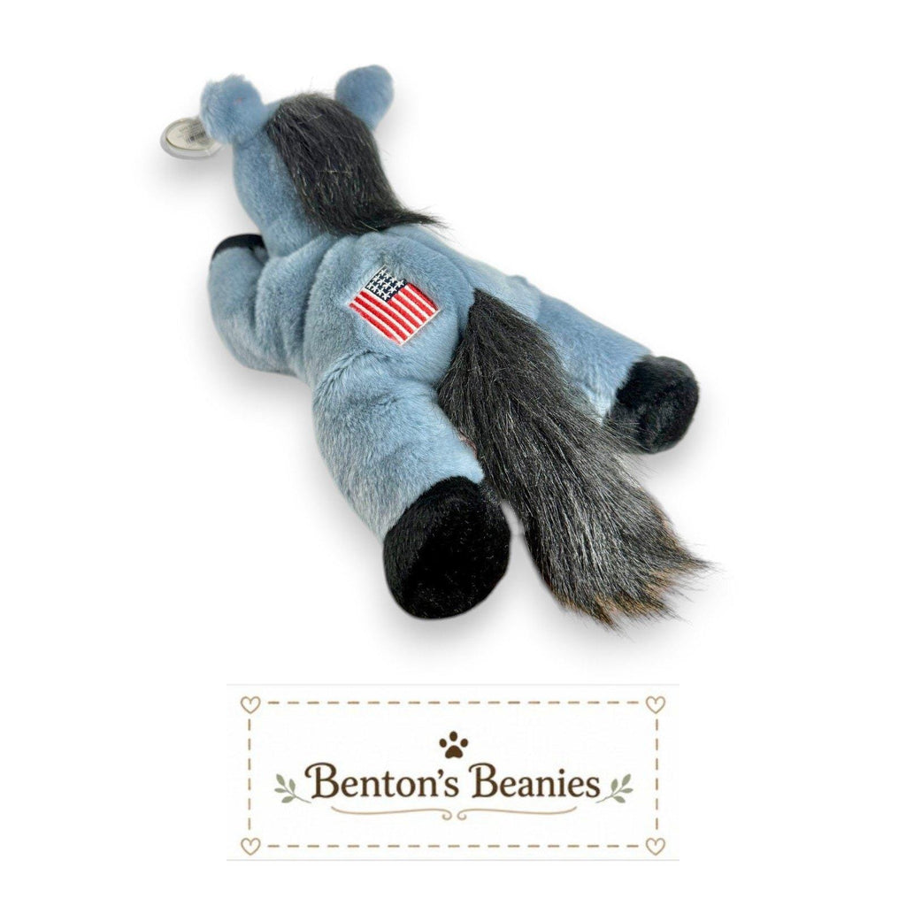 Lefty the Donkey TY Beanie Buddies | Mint Heart & Tush Tags