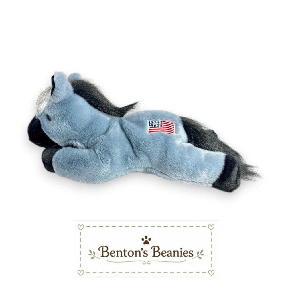Lefty the Donkey TY Beanie Buddies | Mint Heart & Tush Tags