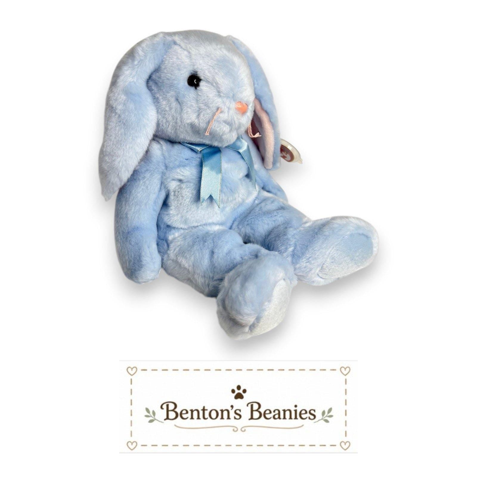 Flippity the Bunny TY Beanie Buddies | Mint Heart & Tush Tag
