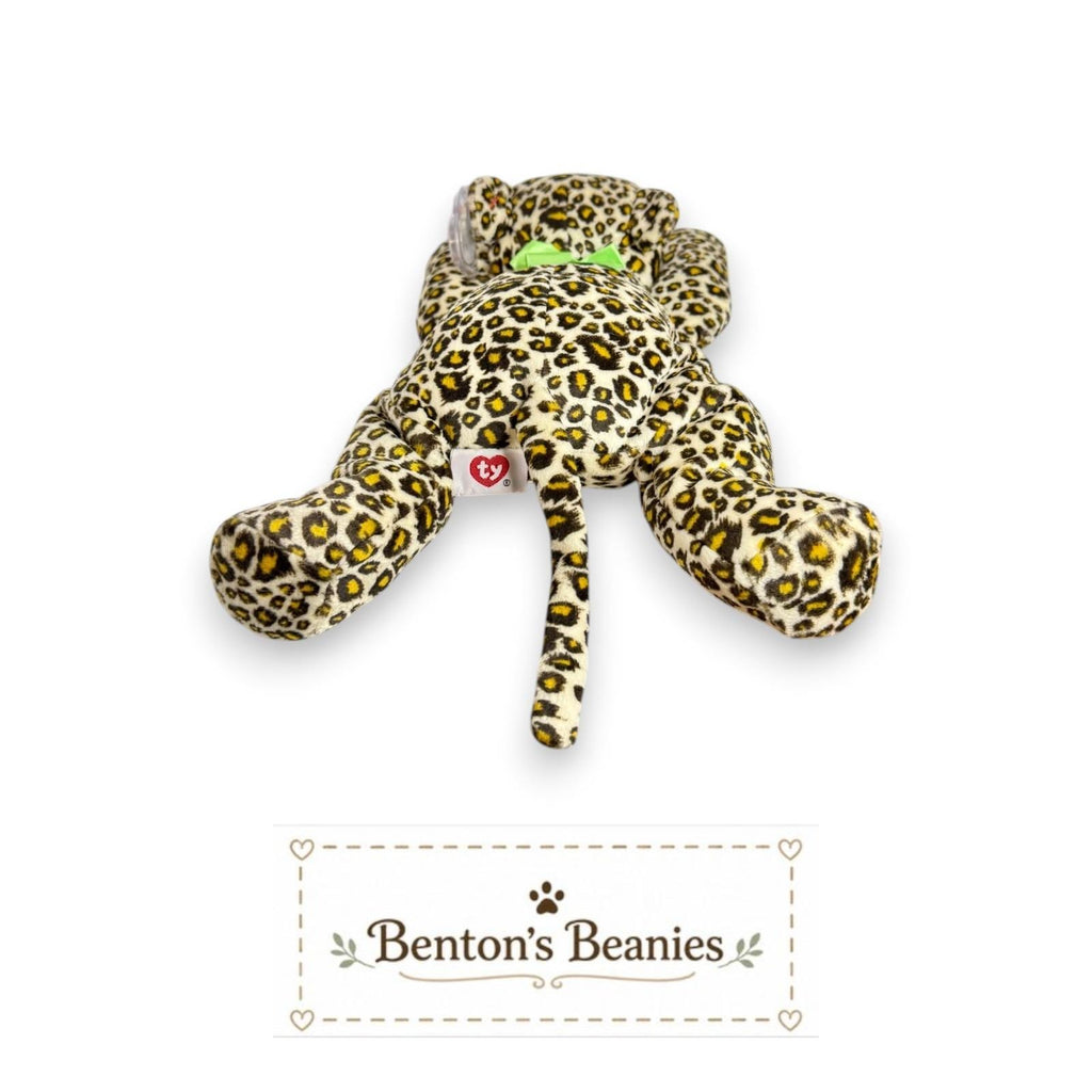 Freckles the Leopard TY Pillow Pal | Mint Heart & Tush Tag