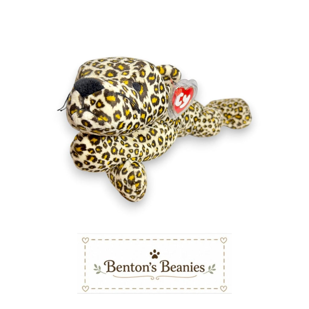 Freckles the Leopard TY Pillow Pal | Mint Heart & Tush Tag