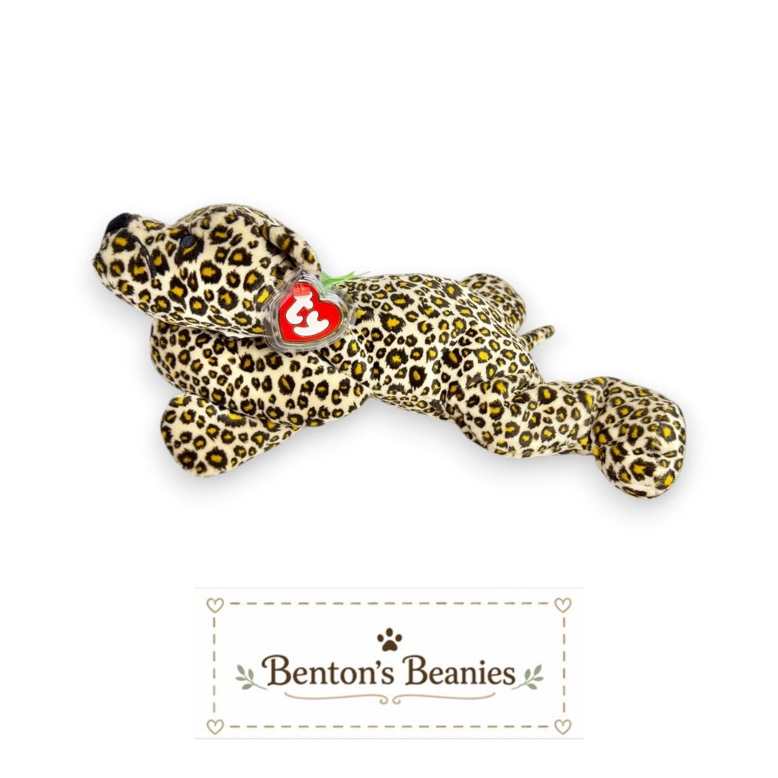 Freckles the Leopard TY Pillow Pal | Mint Heart & Tush Tag