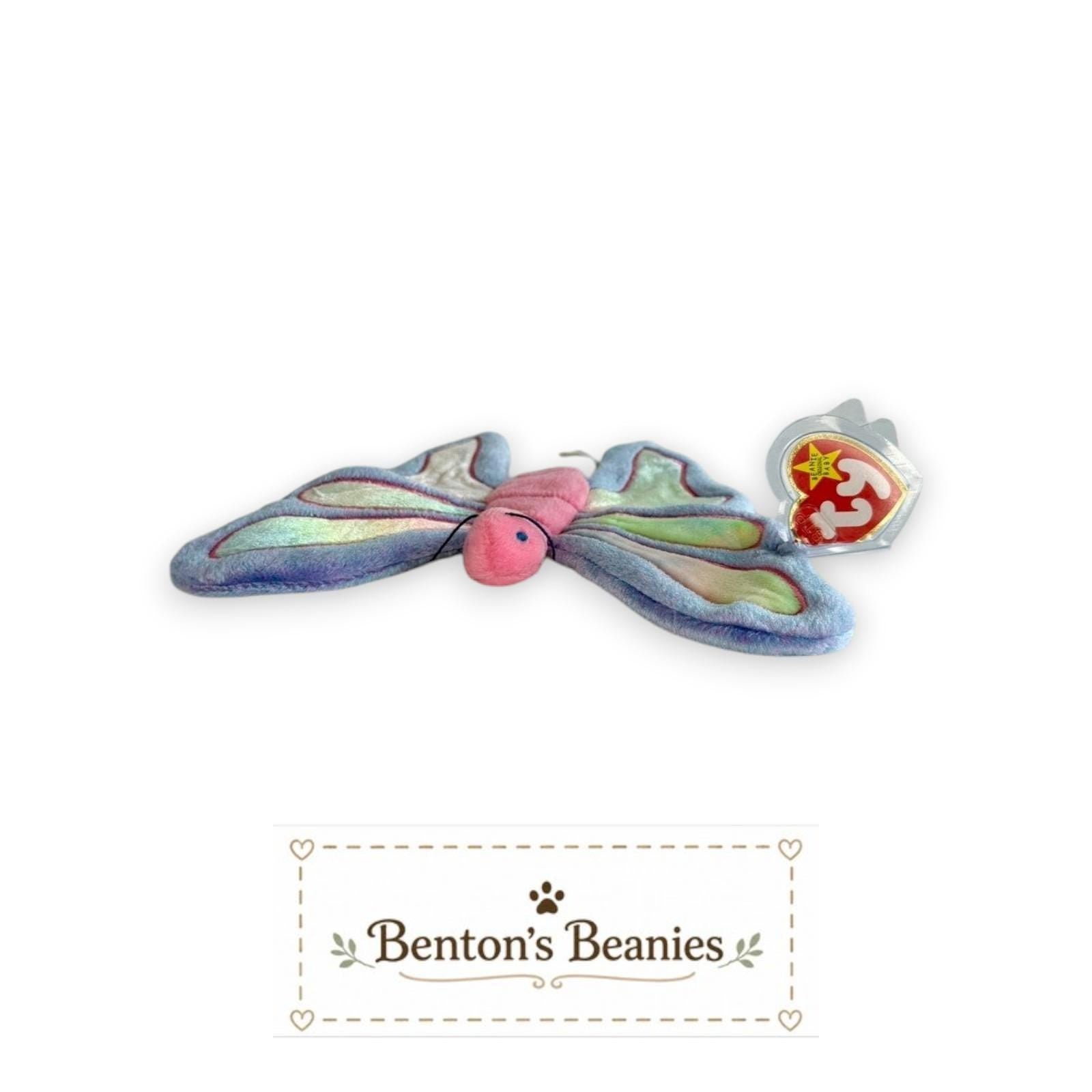 Flitter the Butterfly TY Beanie Baby | Mint Heart & Tush Tag