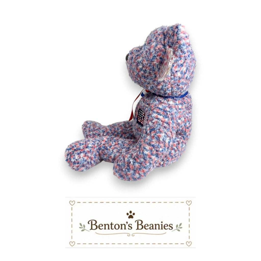 USA the Bear TY Beanie Buddies | Mint Heart & Tush Tags