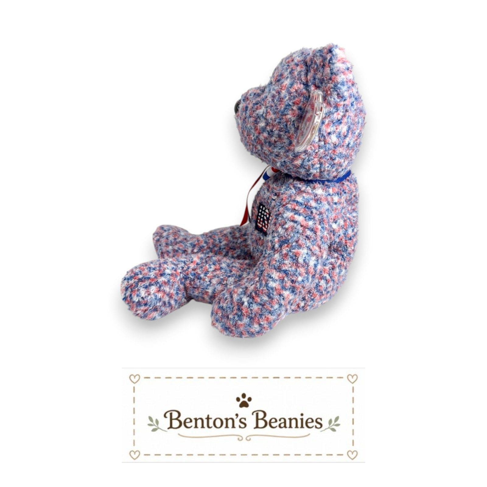 USA the Bear TY Beanie Buddies | Mint Heart & Tush Tags