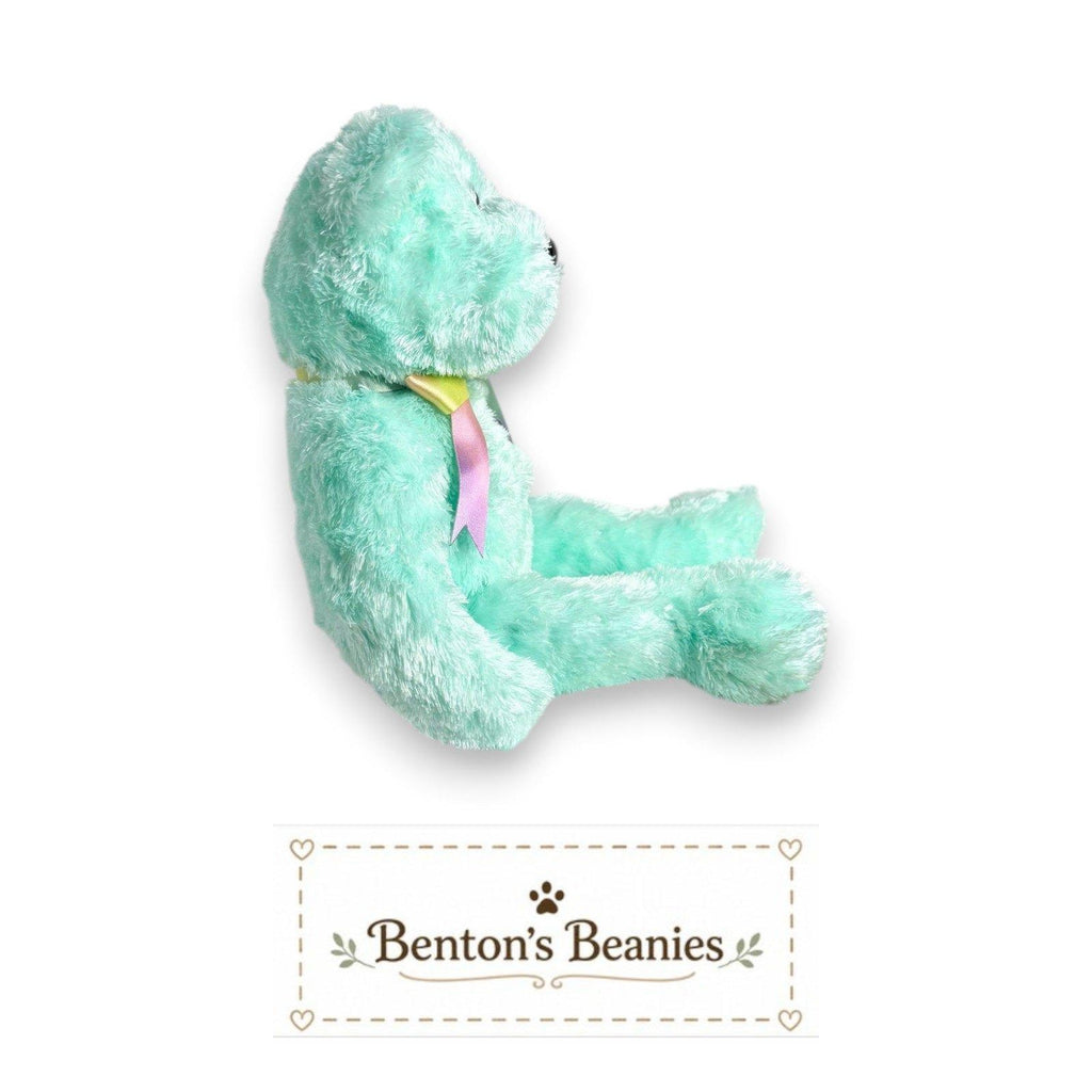 Green Sherbet Bear TY Beanie Buddies | Mint Heart & Tush Tags