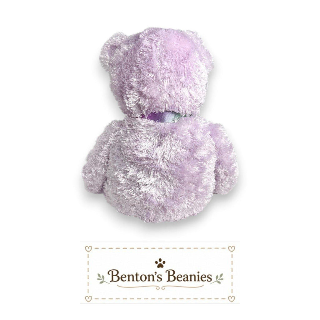 Purple Sherbet Bear TY Beanie Buddies | Mint Heart & Tush Tags