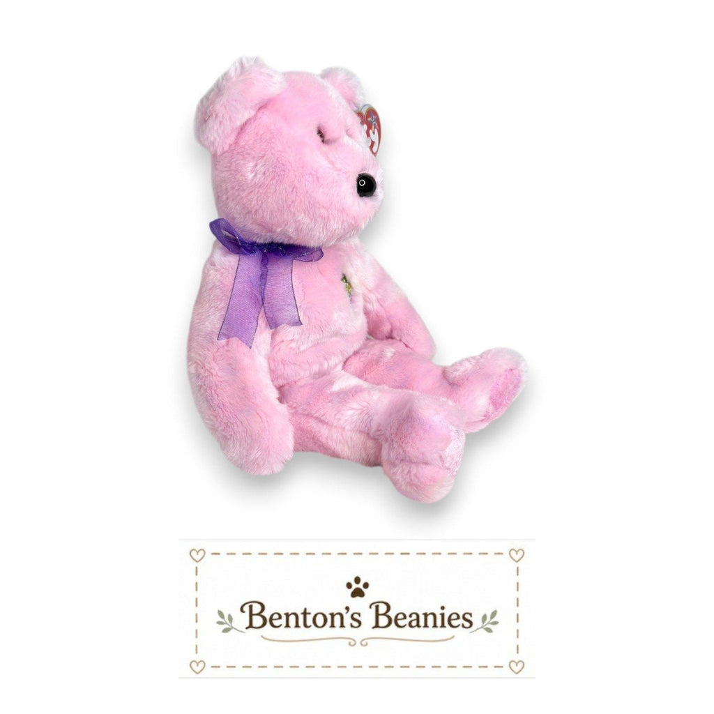 Eggs the Easter Bear TY Beanie Buddies | Mint Heart & Tush Tags