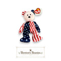 Spangle the Red Bear TY Beanie Baby | Mint Heart & Tush Tag