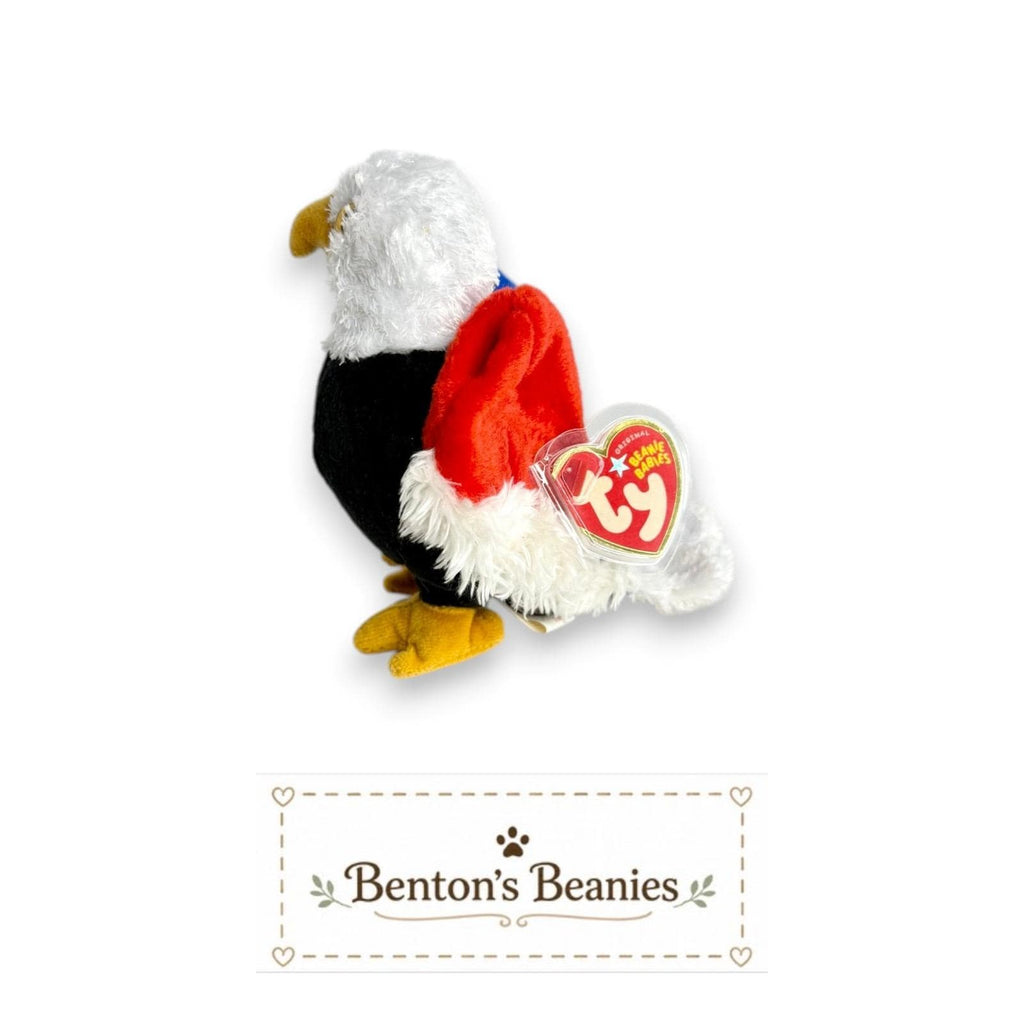 Free the Eagle TY Beanie Baby | Mint Heart & Tush Tags