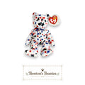 Red White & Blue the Bear TY Beanie Baby | Mint Heart Tush Tags