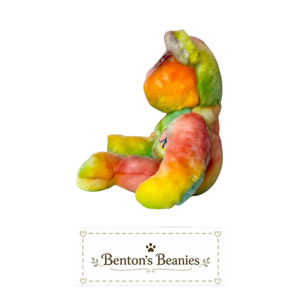 Peace Bear (Dark) TY Beanie Buddies | Mint Heart & Tush Tags