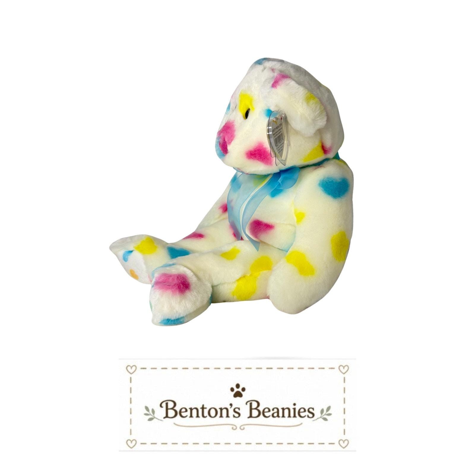 Kissme the Bear TY Beanie Buddies | Mint Heart & Tush Tags