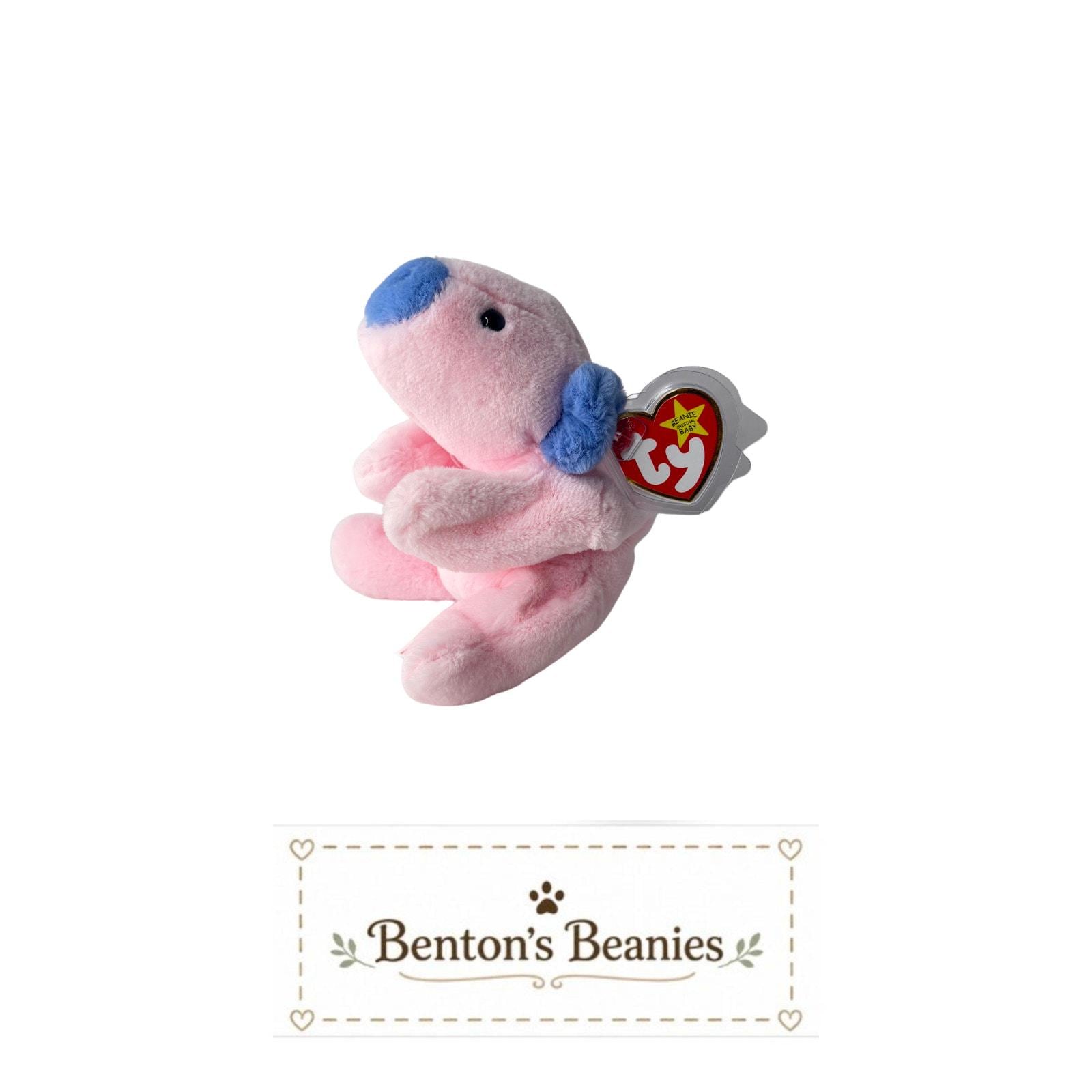 Squealer II the Pig TY Beanie Baby | Mint Heart & Tush Tag