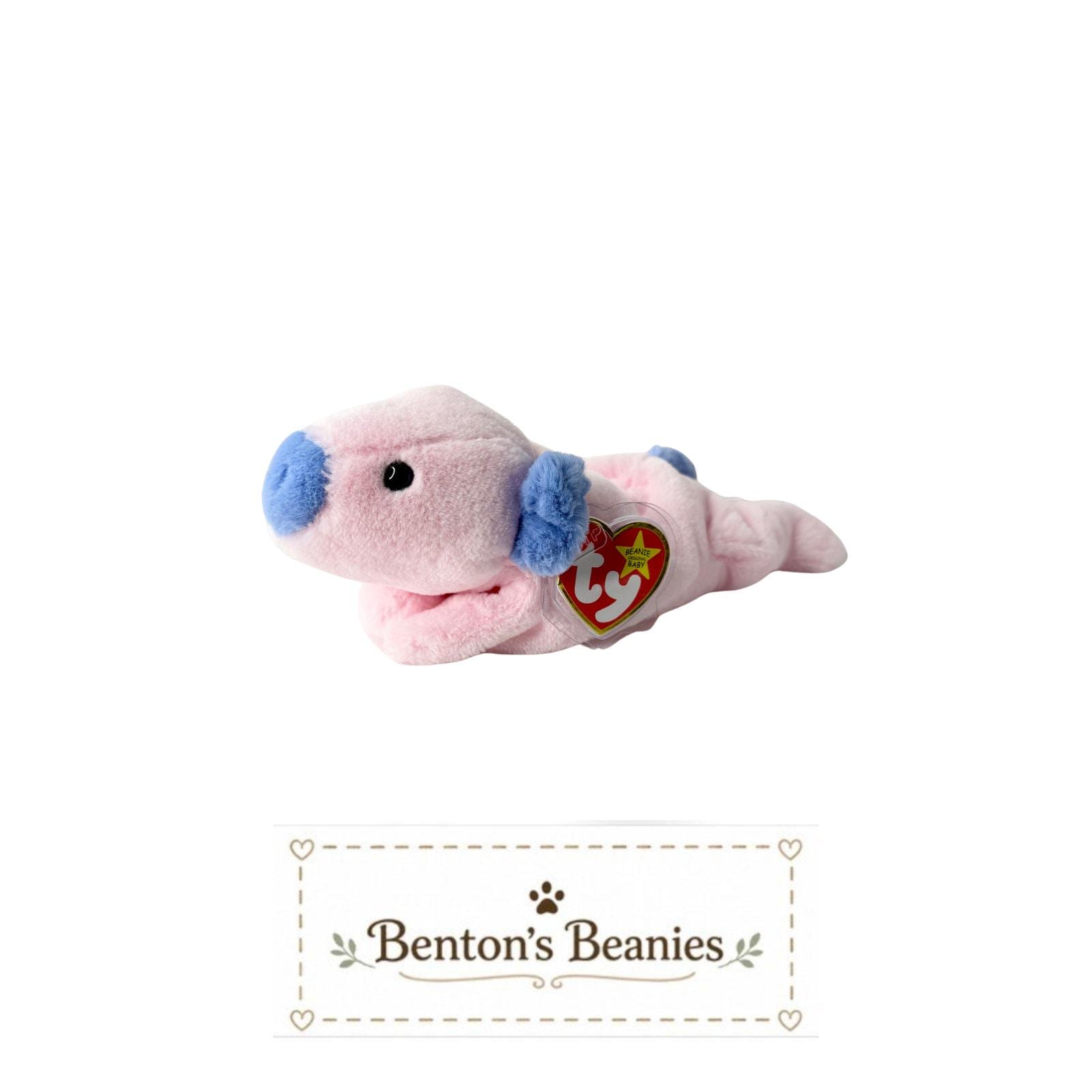 Squealer II the Pig TY Beanie Baby | Mint Heart & Tush Tag