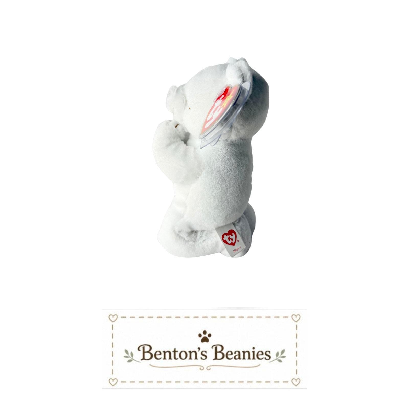 Hope II the Bear TY Beanie Baby | Mint Heart & Tush Tag