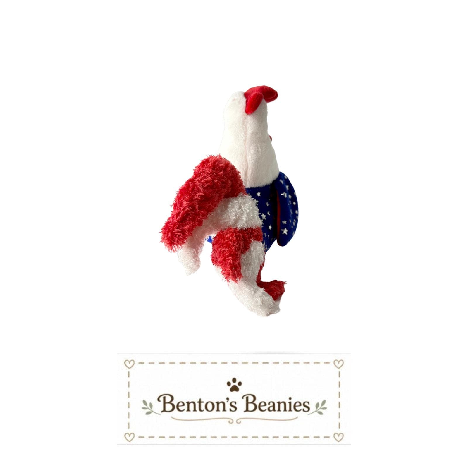 Homeland the Rooster TY Beanie Baby | Mint Heart Tush Tags