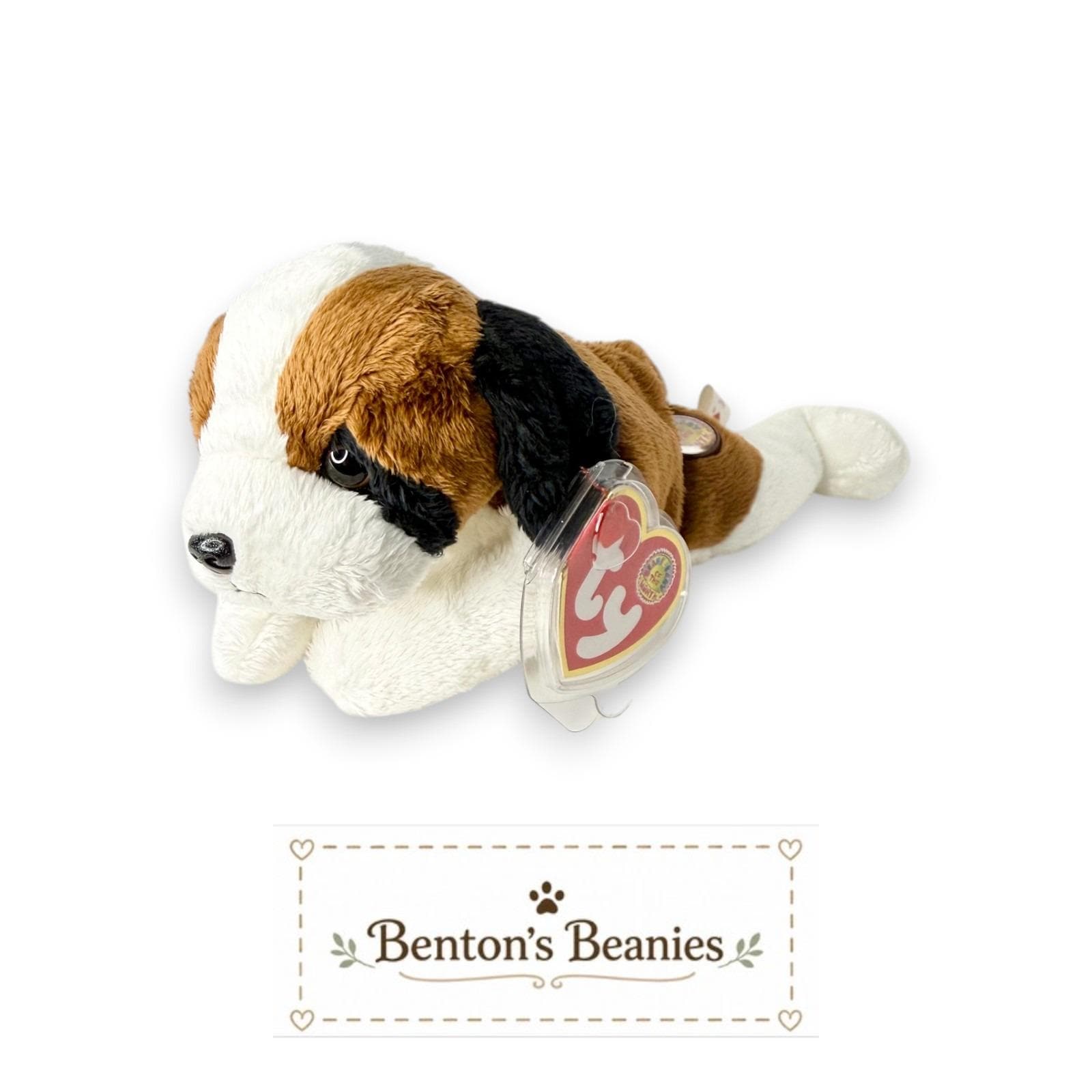 Alps the St. Bernard TY Beanie Babies | Mint Heart & Tush Tags