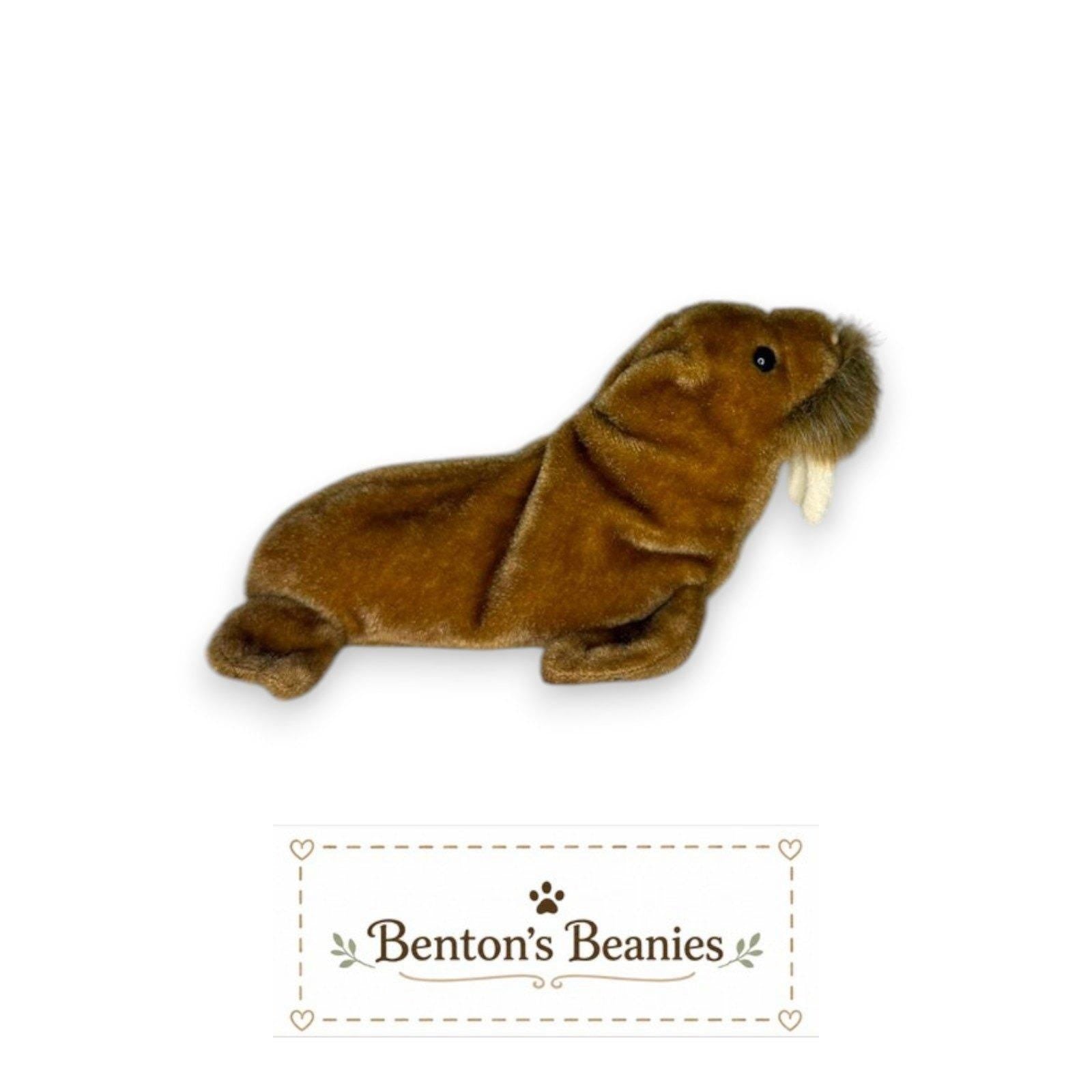 Paul the Walrus TY Beanie Baby | Mint Heart & Tush Tag