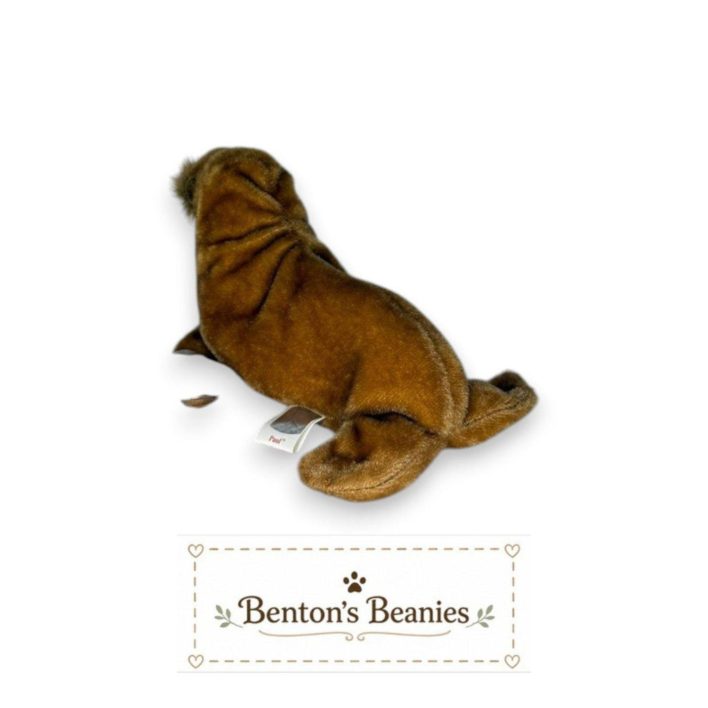 Paul the Walrus TY Beanie Baby | Mint Heart & Tush Tag