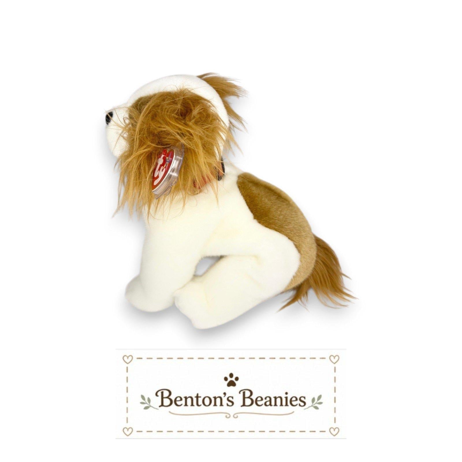 Regal the Dog TY Beanie Buddies | Mint Heart & Tush Tags