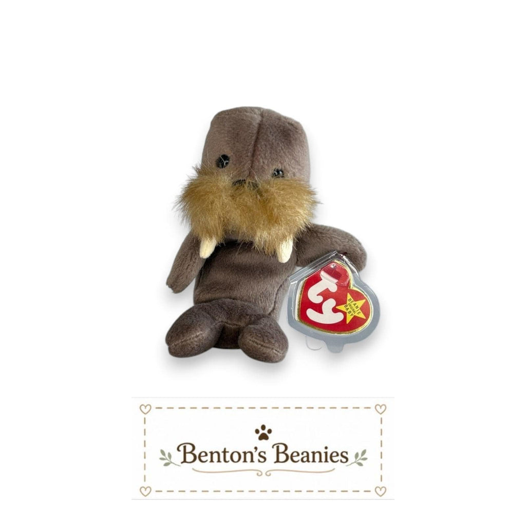 Jolly the Walrus TY Beanie Baby | Mint Heart & Tush Tag